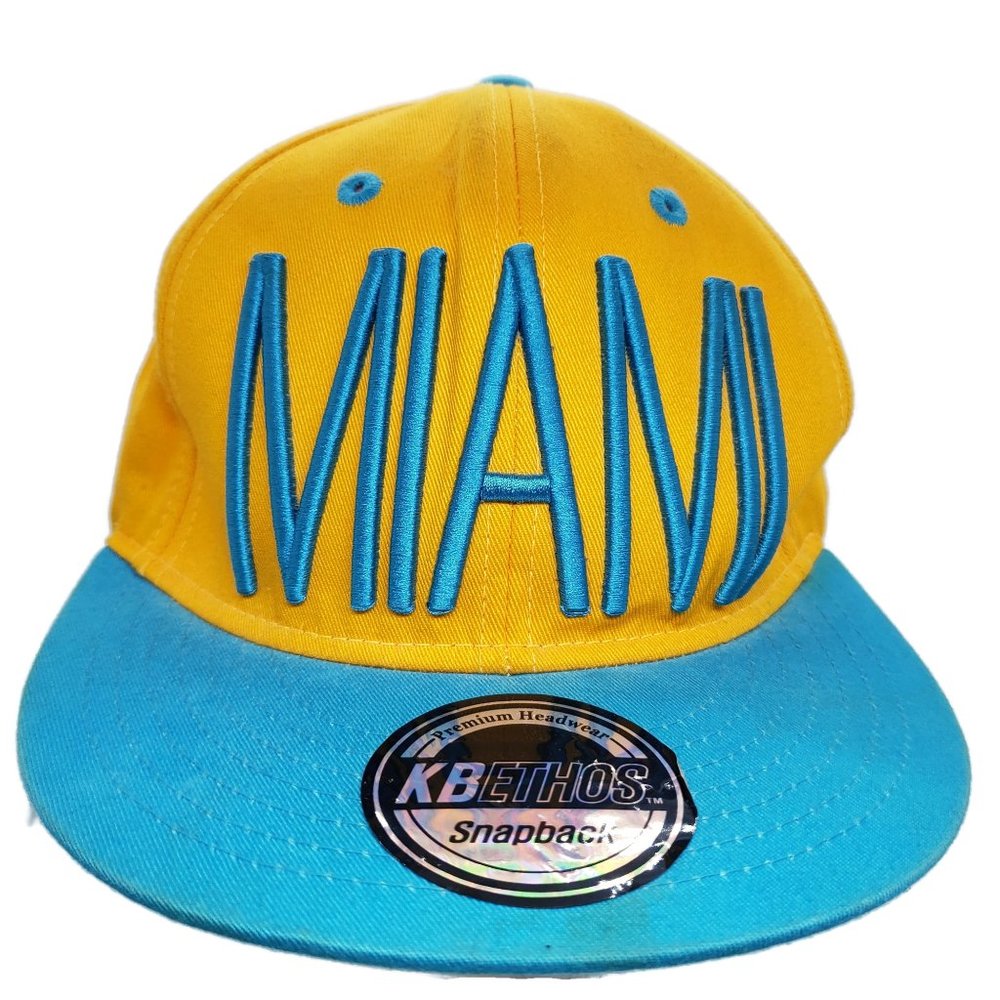 Miami Ball Hat Teal Undervisor Print UV Florida